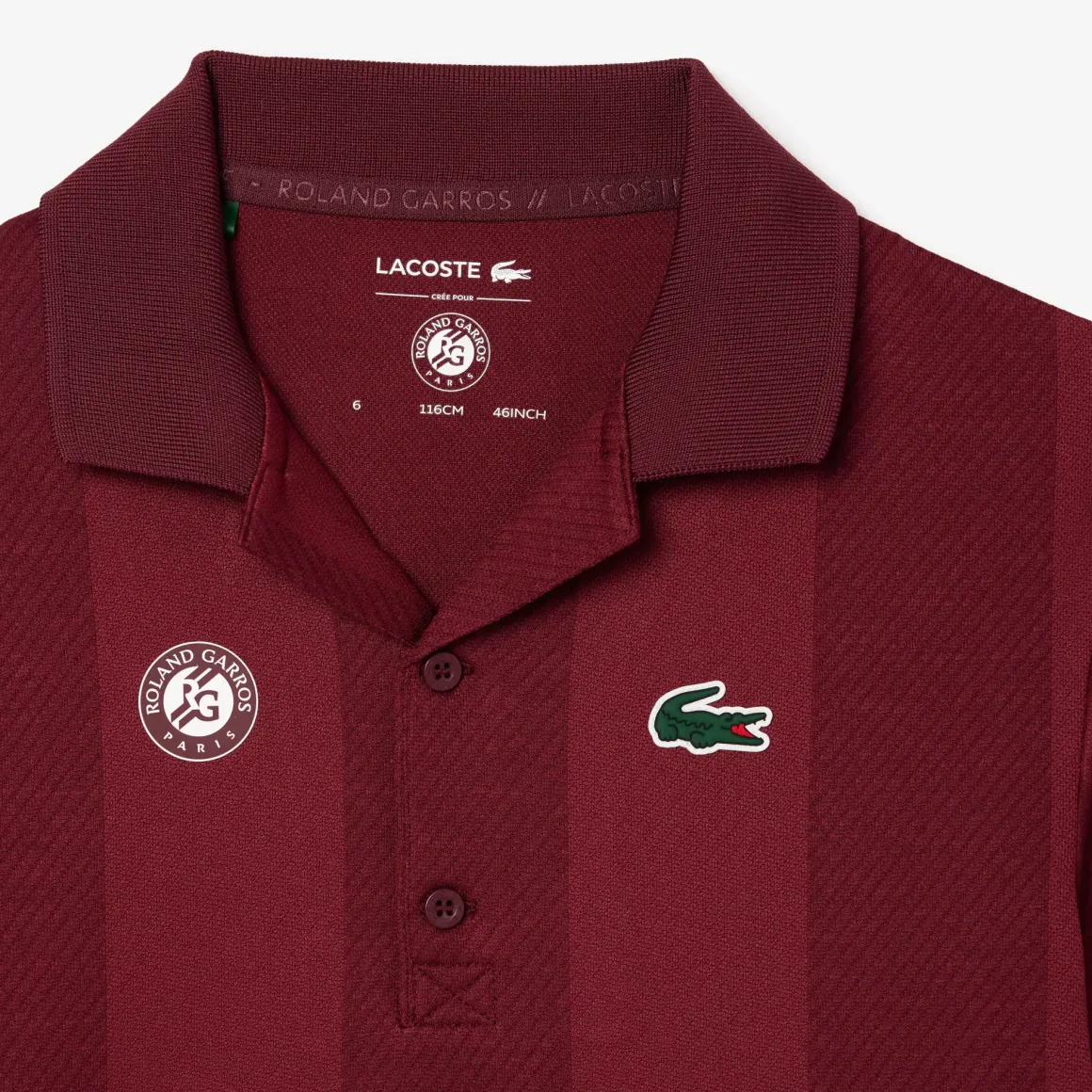 Roland-Garros Ball Boys Outfits|Girls Outfit|Lacoste x Child's Ball boy Polo – Burgundy
