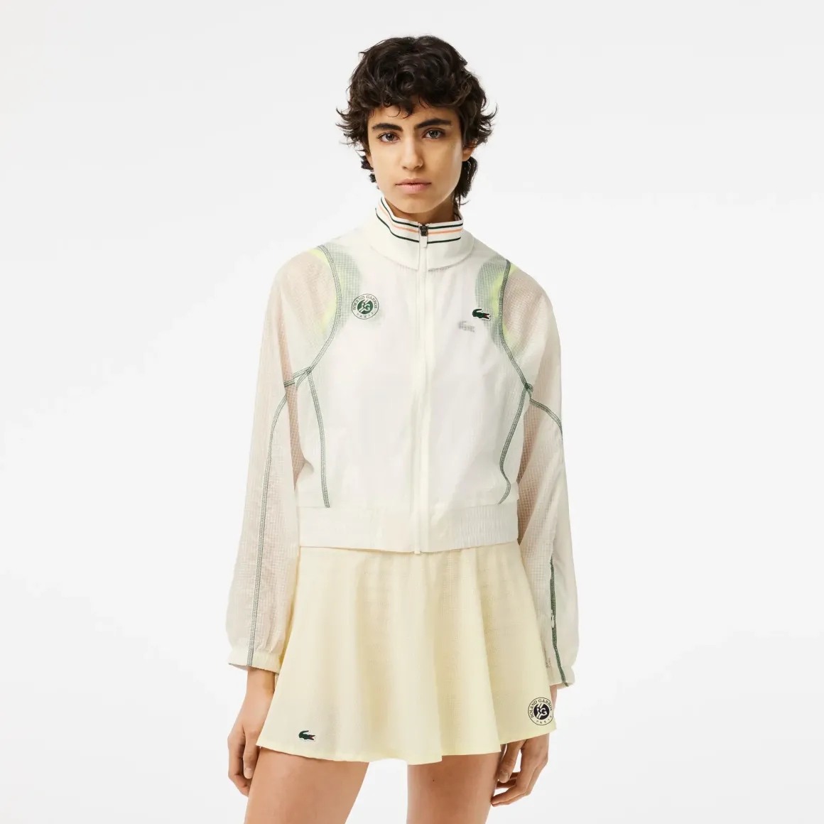 Roland-Garros Jackets|Lacoste x Club Woman Windbreaker - Yellow