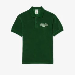 Roland-Garros Polos|Lacoste x Edition Man Terry Polo Shirt - Green