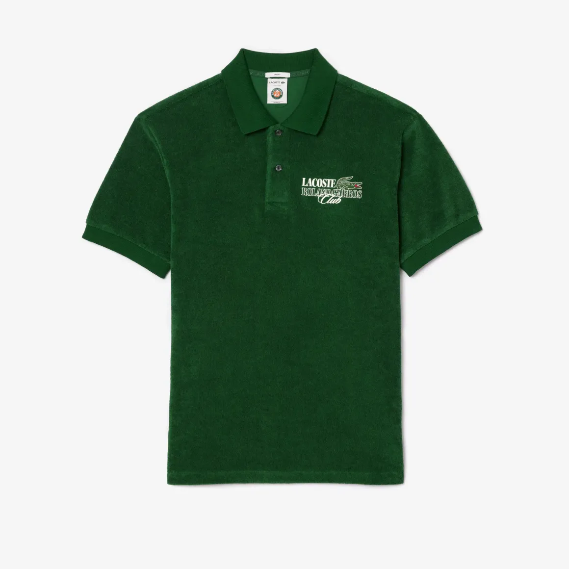 Roland-Garros Polos|Lacoste x Edition Man Terry Polo Shirt - Green