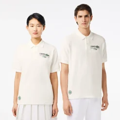 Roland-Garros Polos|Lacoste x Edition Man Terry Polo Shirt - White