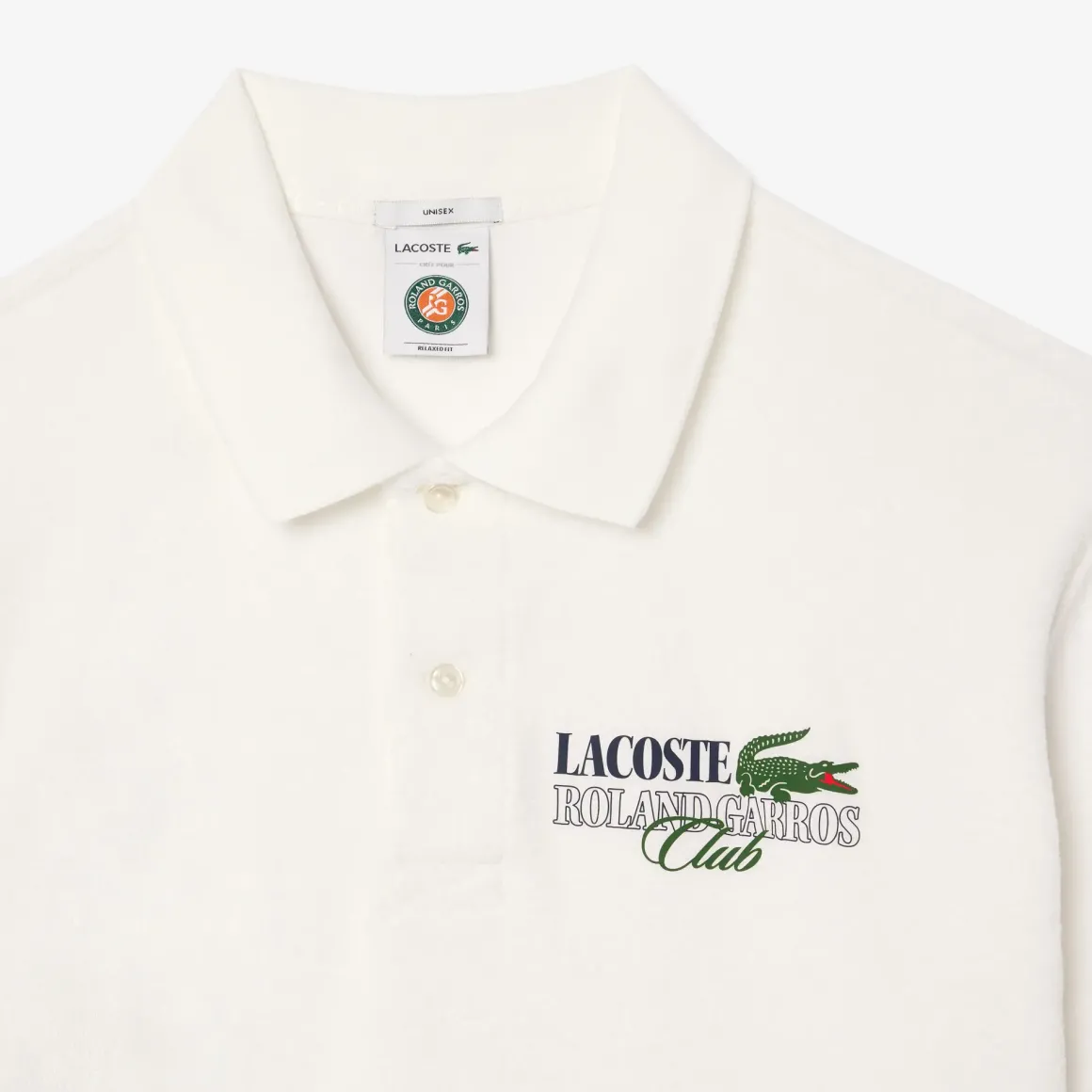 Roland-Garros Polos|Lacoste x Edition Man Terry Polo Shirt - White