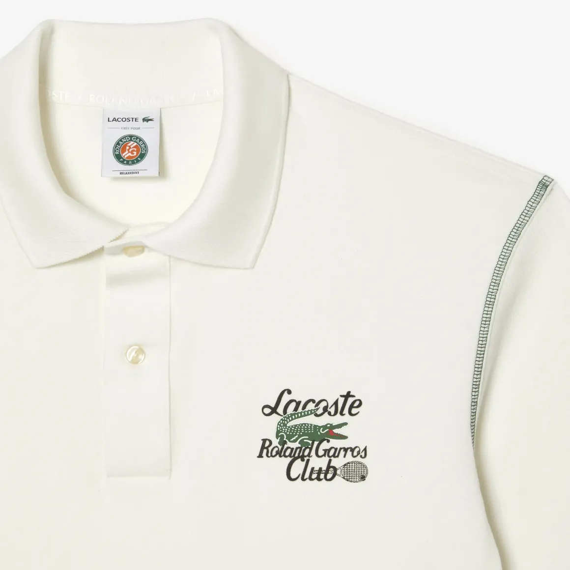 Roland-Garros Polos|Lacoste x Man Club Polo - Ecru