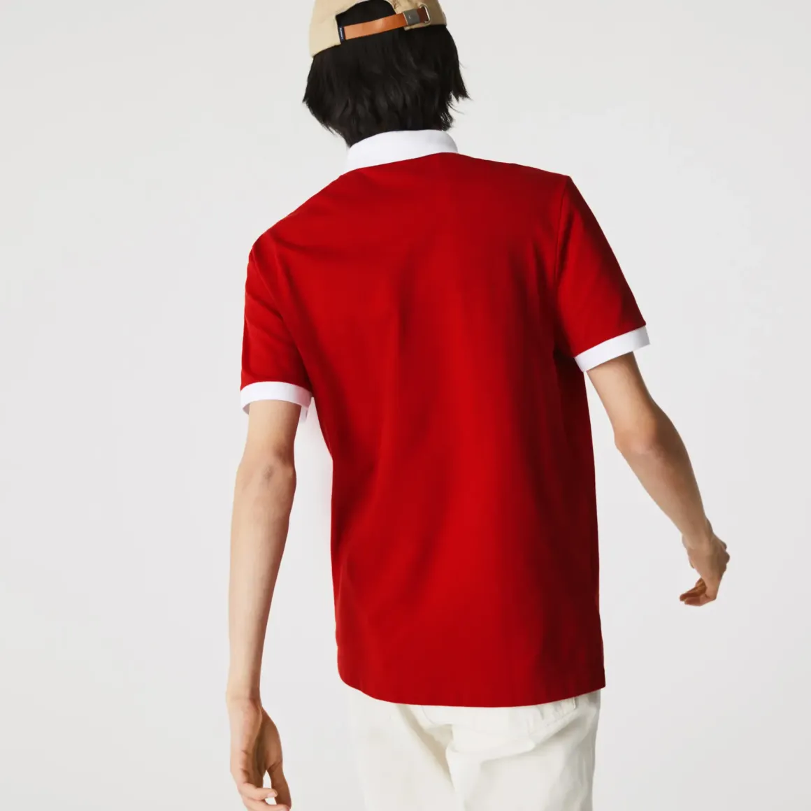 Roland-Garros Men Tennis Outfit|Men Tennis Outfits|Lacoste x man referee polo - Red