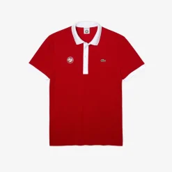 Roland-Garros Men Tennis Outfit|Men Tennis Outfits|Lacoste x man referee polo - Red
