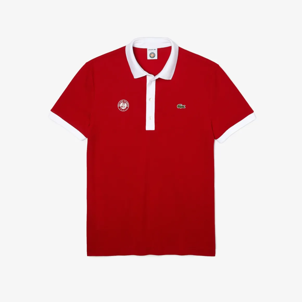 Roland-Garros Men Tennis Outfit|Men Tennis Outfits|Lacoste x man referee polo - Red