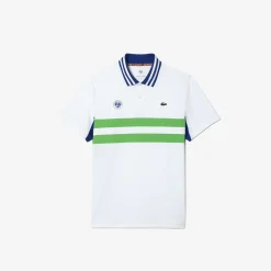 Roland-Garros Men Tennis Outfit|Men Tennis Outfits|Lacoste x Men's Performance Polo - White