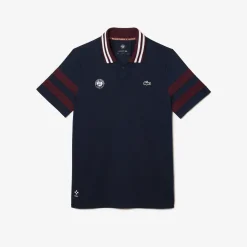 Roland-Garros Men Tennis Outfit|Men Tennis Outfits|Lacoste x Men's Medvedev Performance Polo - Navy