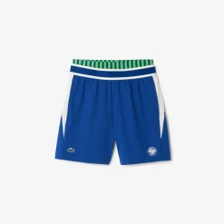 Roland-Garros Men Tennis Outfit|Men Tennis Outfits|Lacoste x Men's Performance Short - Blue