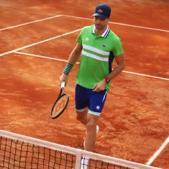 Roland-Garros Men Tennis Outfit|Men Tennis Outfits|Lacoste x Men's Performance Polo - Green