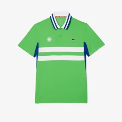 Roland-Garros Men Tennis Outfit|Men Tennis Outfits|Lacoste x Men's Performance Polo - Green