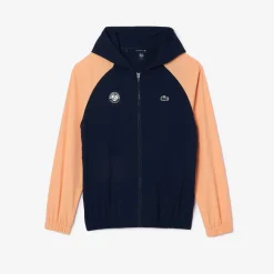 Roland-Garros Ball Boys Outfits|Hoodies & Sweatshirts|Lacoste x Unisex Ball Boy Sweatshirt - Navy and Clay Court