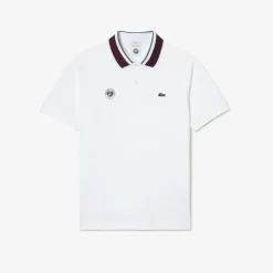 Roland-Garros Women Tennis Outfit|Women Tennis Outfits|Lacoste x Unisex Referee Polo – White