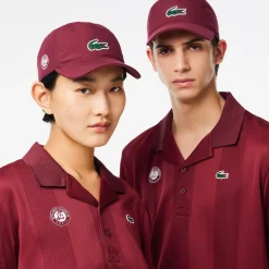 Roland-Garros Caps & Hats|Caps & Hats|Lacoste x Unisex's Performance Cap - Burgundy