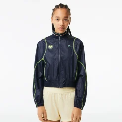 Roland-Garros Jackets|Lacoste x Woman Performance Windbreaker - Navy & yellow