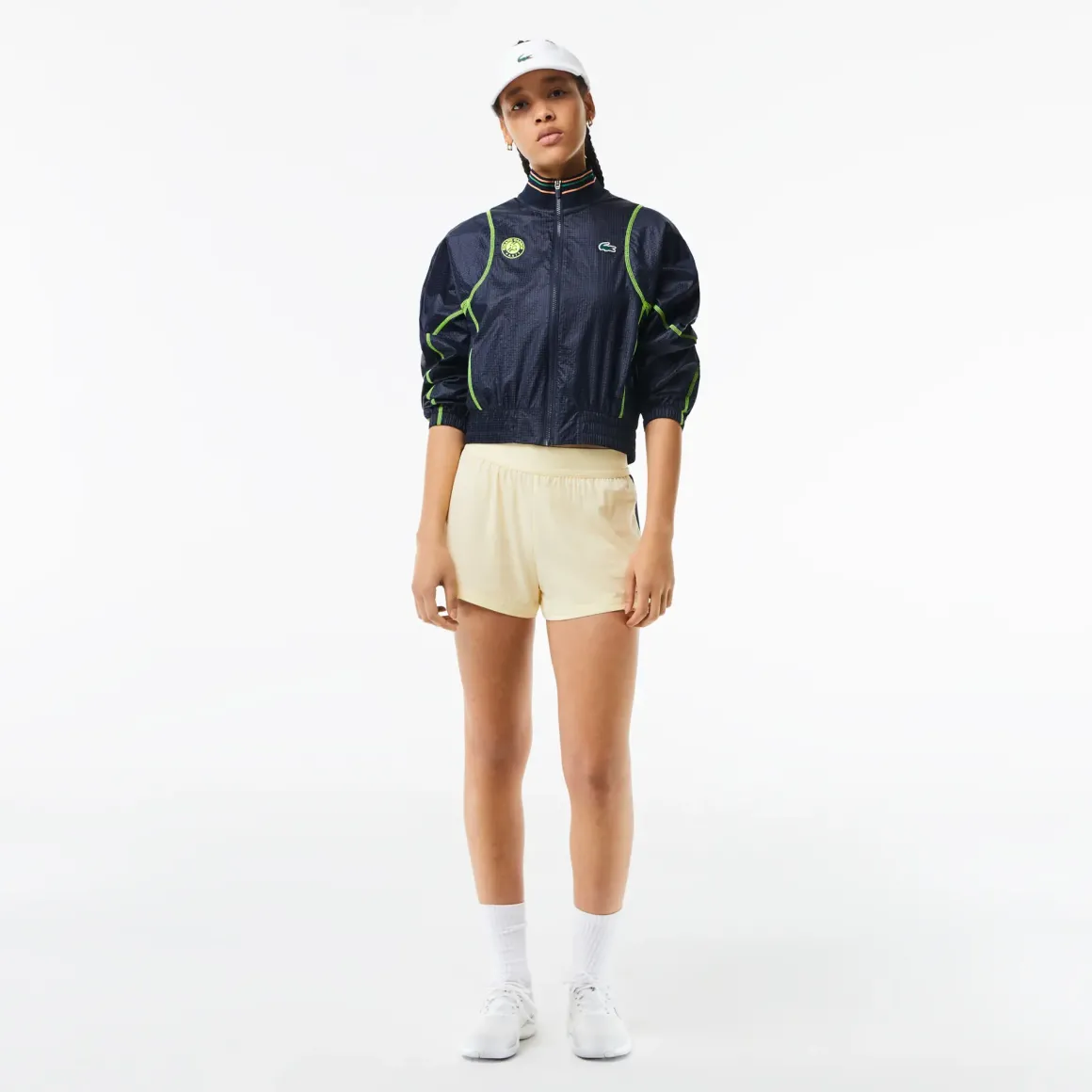 Roland-Garros Jackets|Lacoste x Woman Performance Windbreaker - Navy & yellow