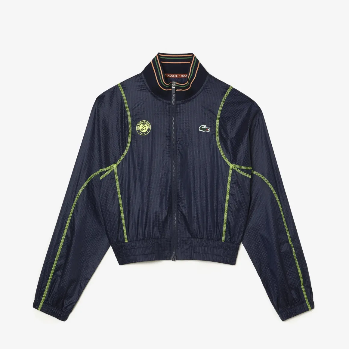 Roland-Garros Jackets|Lacoste x Woman Performance Windbreaker - Navy & yellow
