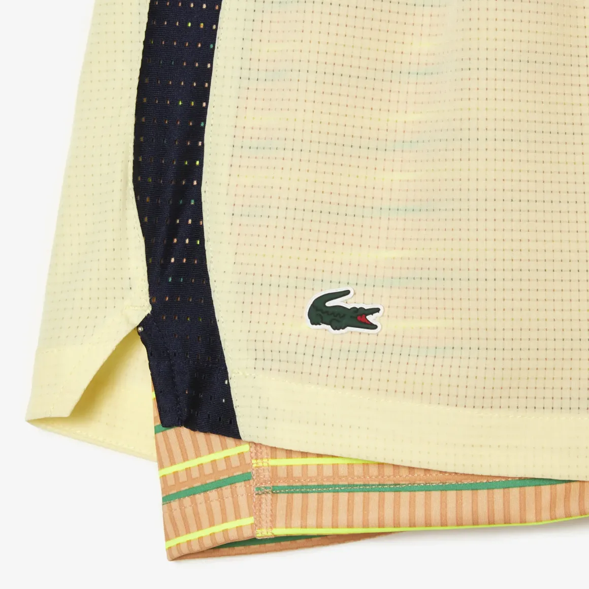 Roland-Garros Women Tennis Outfit|Women Tennis Outfits|Lacoste x Woman Performance Short - Yellow