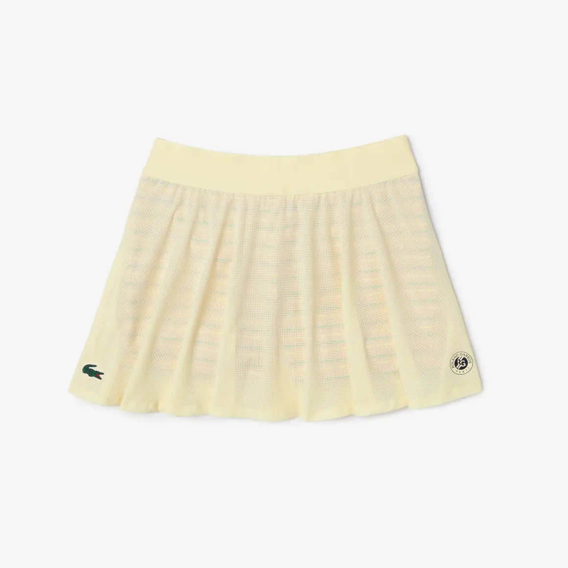 Roland-Garros Women Tennis Outfit|Women Tennis Outfits|Lacoste x Woman Performance Skirt - Yellow