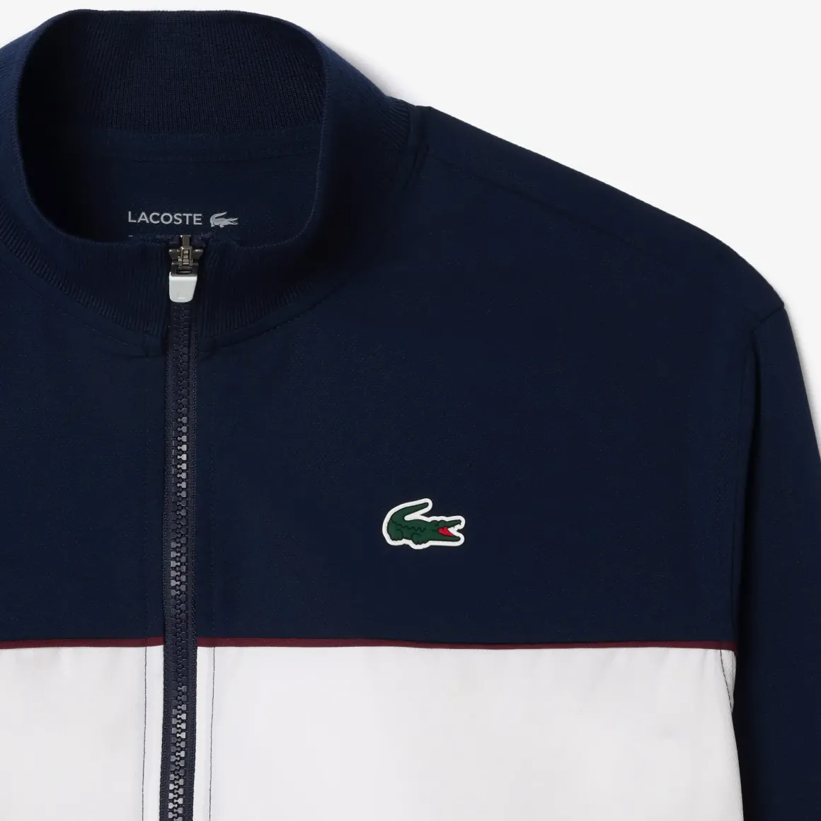 Roland-Garros Women Tennis Outfit|Women Tennis Outfits|Lacoste x Women's Performance Jacket - Navy and White