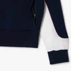 Roland-Garros Women Tennis Outfit|Women Tennis Outfits|Lacoste x Women's Performance Jacket - Navy and White