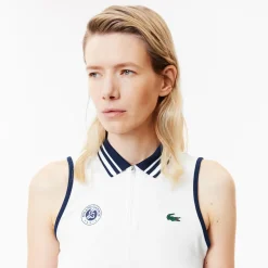 Roland-Garros Women Tennis Outfit|Women Tennis Outfits|Lacoste x Women's Performance T-Shirt - White