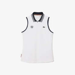 Roland-Garros Women Tennis Outfit|Women Tennis Outfits|Lacoste x Women's Performance T-Shirt - White