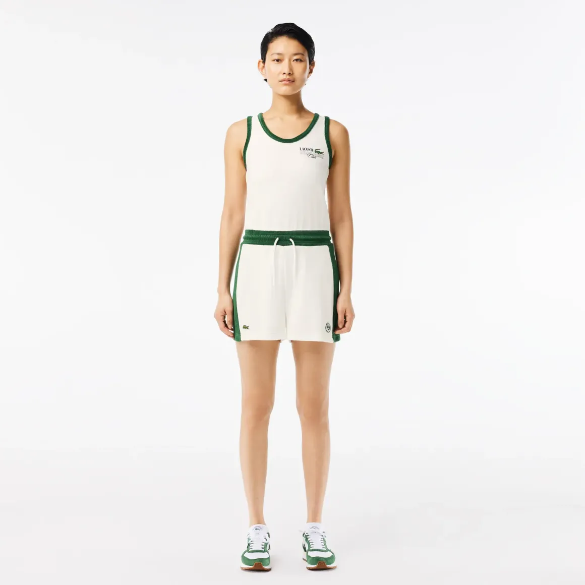 Roland-Garros Skirts, Dresses & Trousers|Lacoste x Women's Terry Playsuit – White