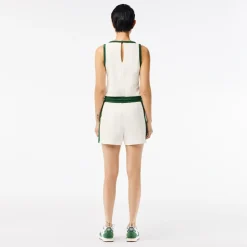 Roland-Garros Skirts, Dresses & Trousers|Lacoste x Women's Terry Playsuit – White