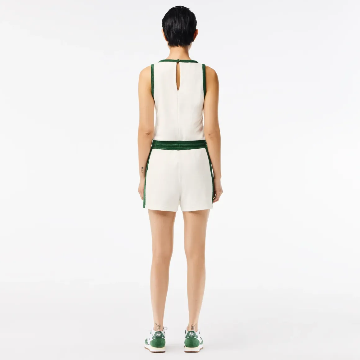 Roland-Garros Skirts, Dresses & Trousers|Lacoste x Women's Terry Playsuit – White