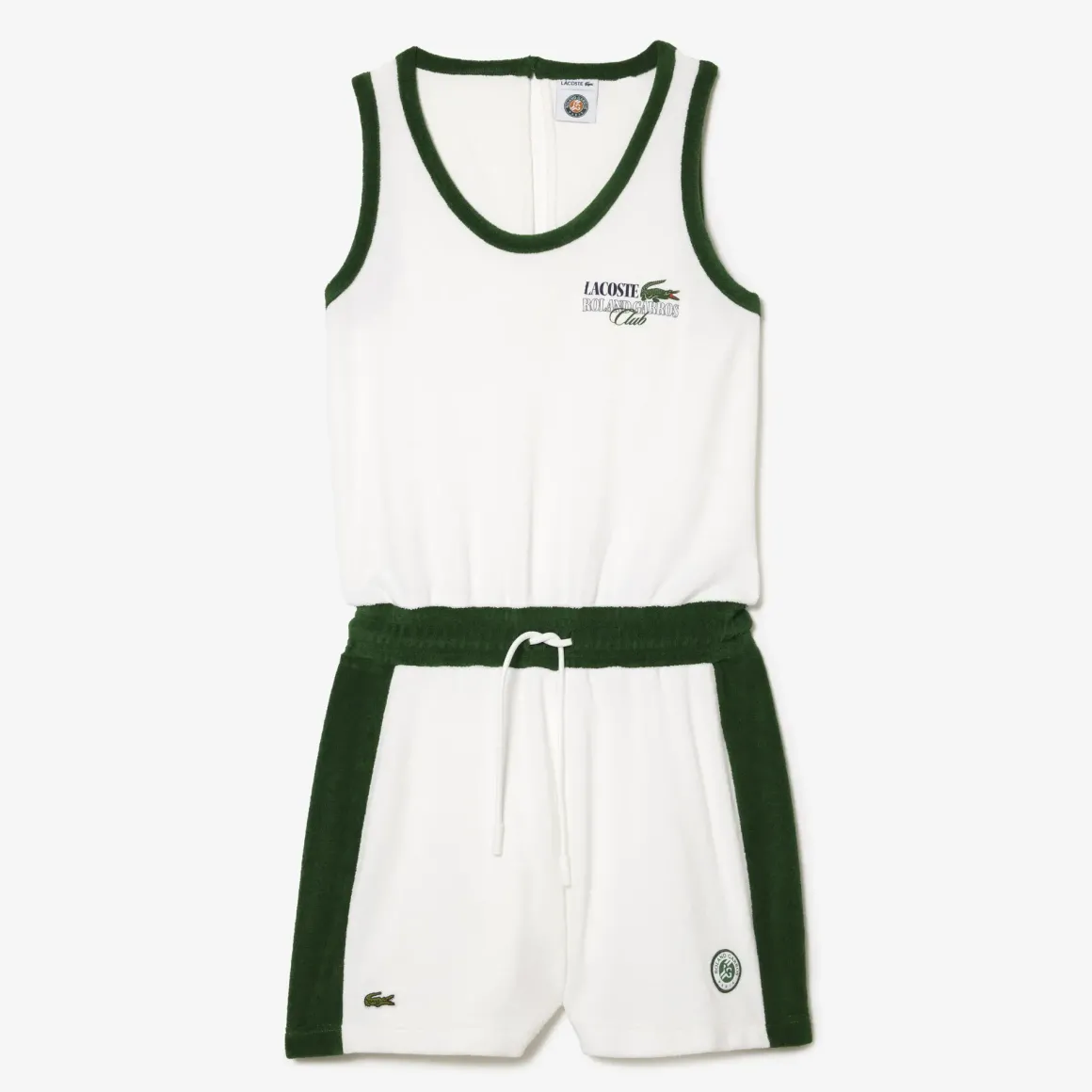 Roland-Garros Skirts, Dresses & Trousers|Lacoste x Women's Terry Playsuit – White