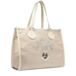 Roland-Garros Tote Bags & Handbag|Bags|Lancel Paris x Canvas Tote Bag - White