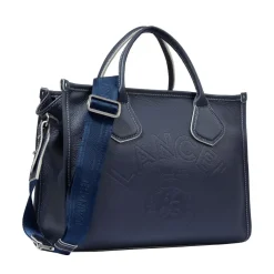 Roland-Garros Tote Bags & Handbag|Bags|Lancel Paris x Zipped Leather Tote Bag - Navy