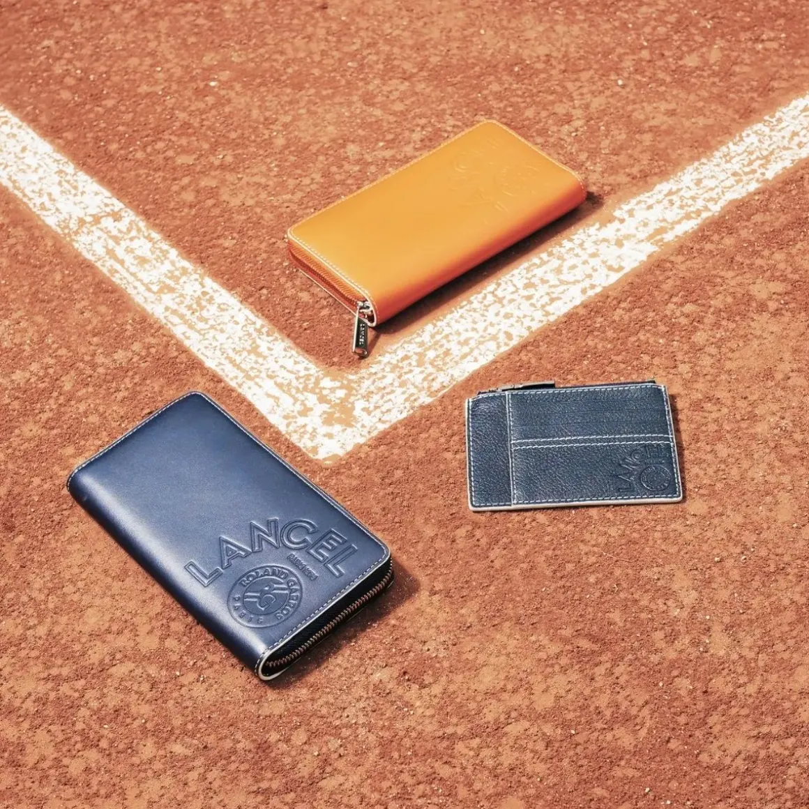 Roland-Garros Wallets|Small Leather Goods|Lancel zipped cardholder for - Navy