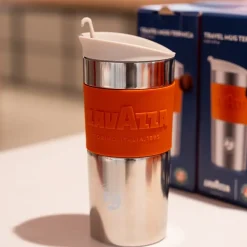 Roland-Garros Mugs And Water Bottle|Lavazza x Travel Mug - Clay & White