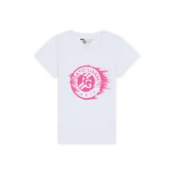 Roland-Garros Girls Outfit|Logo tshirt girl - White