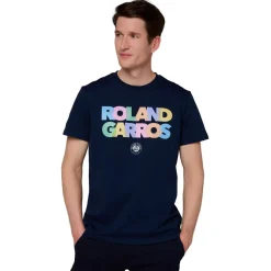 Roland-Garros T-shirts|Man Signature T-shirt - Navy