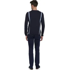 Roland-Garros Hoodies & Sweatshirts|Men's Roland Garros cotton sweater with vertical stripes - navy blue