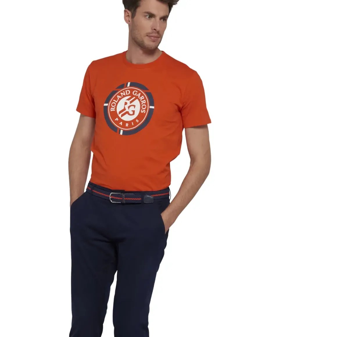 Roland-Garros Trousers & Shorts|Men's chino pants - navy blue