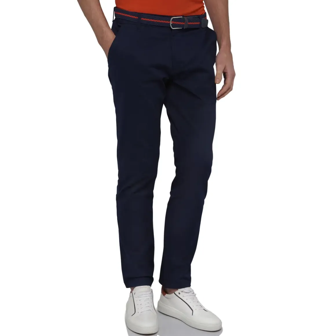 Roland-Garros Trousers & Shorts|Men's chino pants - navy blue
