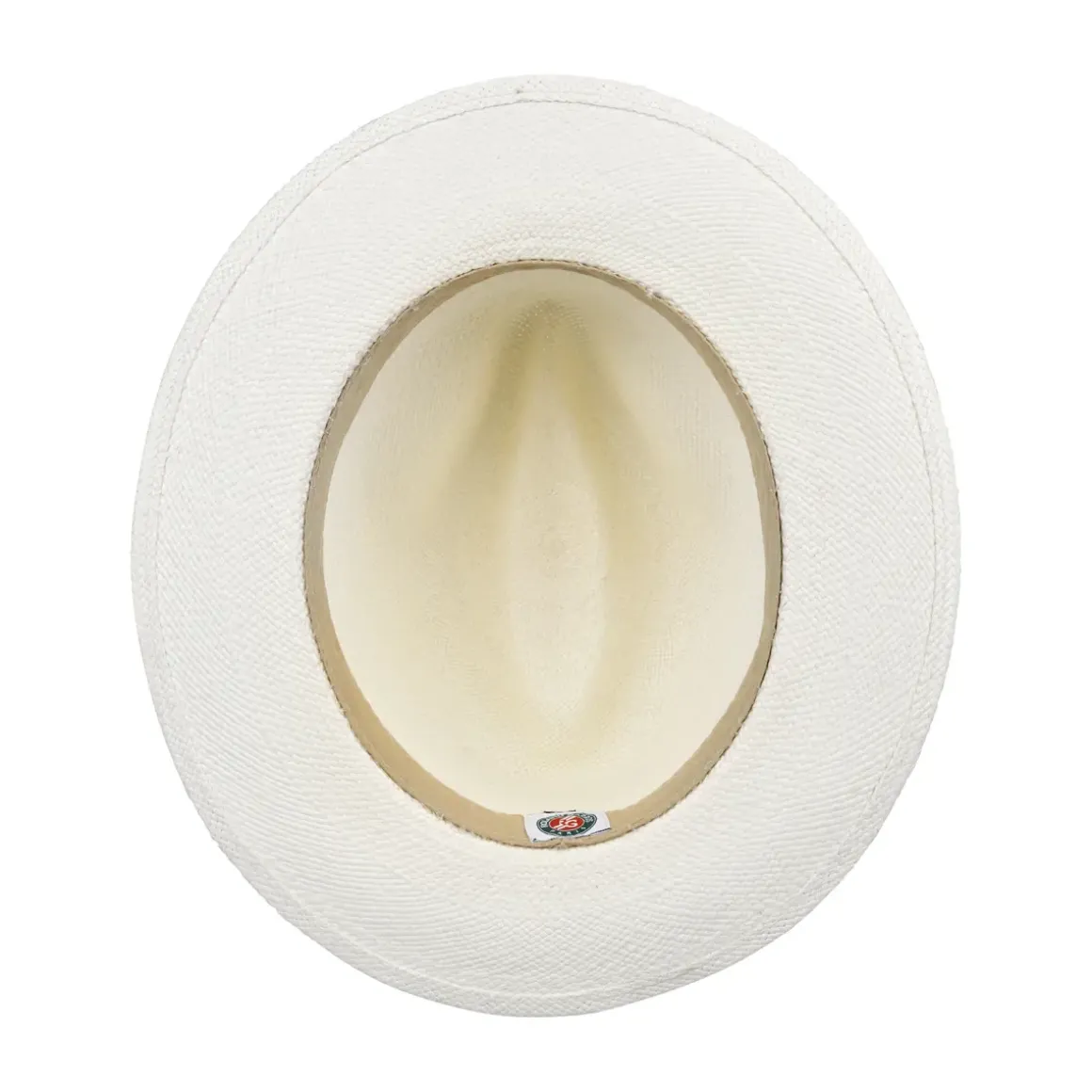 Roland-Garros Caps & Hats|Panama Hat True Unisex Ribbon Seam Sealed - Ivory and Navy