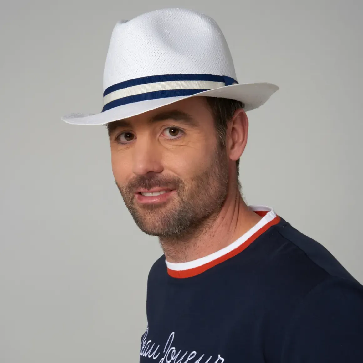 Roland-Garros Caps & Hats|Caps & Hats|Paper Trilby - Navy Blue