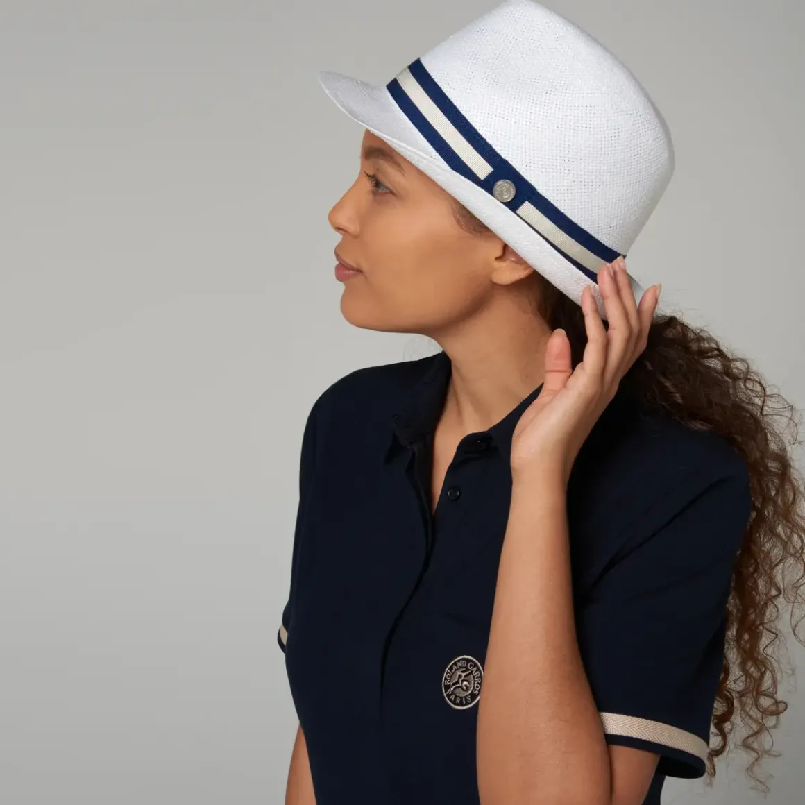 Roland-Garros Caps & Hats|Caps & Hats|Paper Trilby - Navy Blue