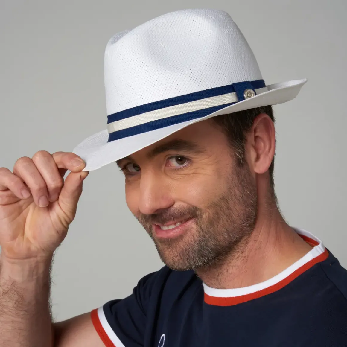 Roland-Garros Caps & Hats|Caps & Hats|Paper Trilby - Navy Blue