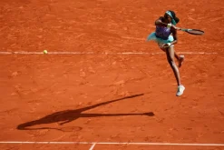 Roland-Garros Scooter And Helmets|Photo Gauff 1/2 Finale 21x29.7 cm - Multicolore