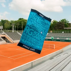 Roland-Garros Household Linen|Players' Towels|Player's Final Towel Carre Blanc x Roland Garros - Blue