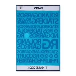 Roland-Garros Household Linen|Players' Towels|Player's Final Towel Carre Blanc x Roland Garros - Blue