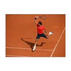 Roland-Garros Stationery|Roger Federer - Jump photo - 21x29.7cm