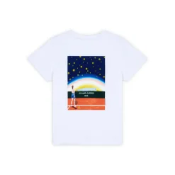 Roland-Garros Girls Outfit|Boys Outfit|Roland Garros 2023 child's Official Poster T-Shirt - White