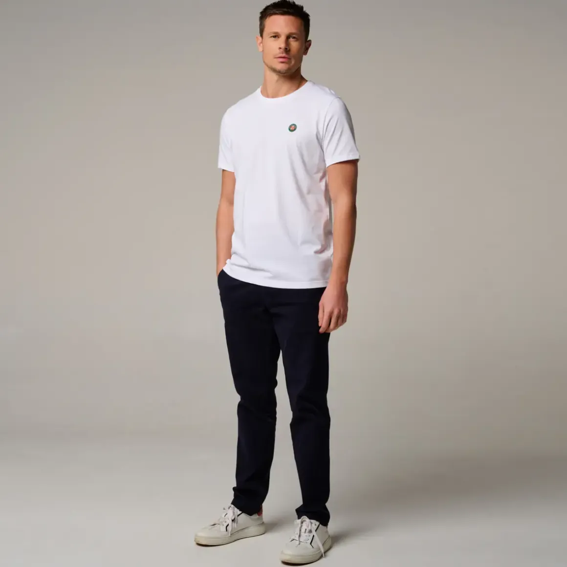 Roland-Garros T-shirts|Roland Garros 2024 Men's Official Poster T-Shirt - White